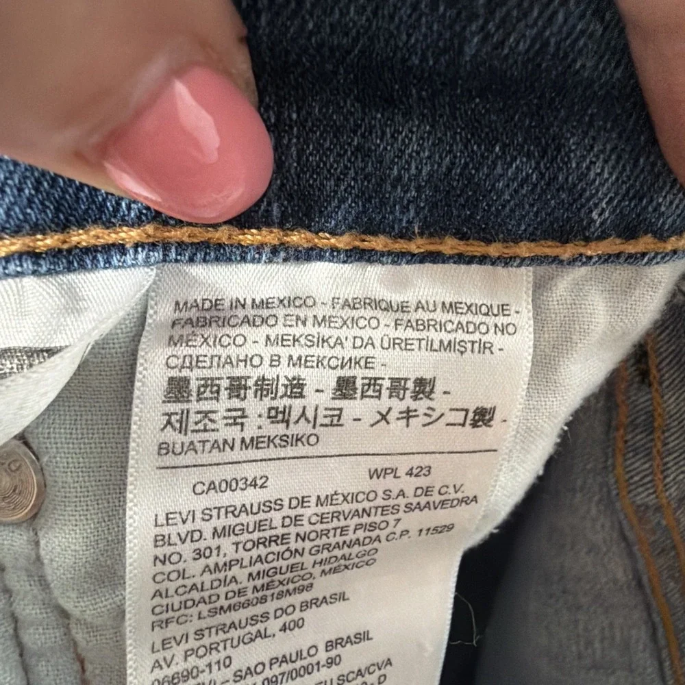 Levi's 505 Men's‎ Jeans 34x30 Blue Denim Regular Fit Straight Leg
